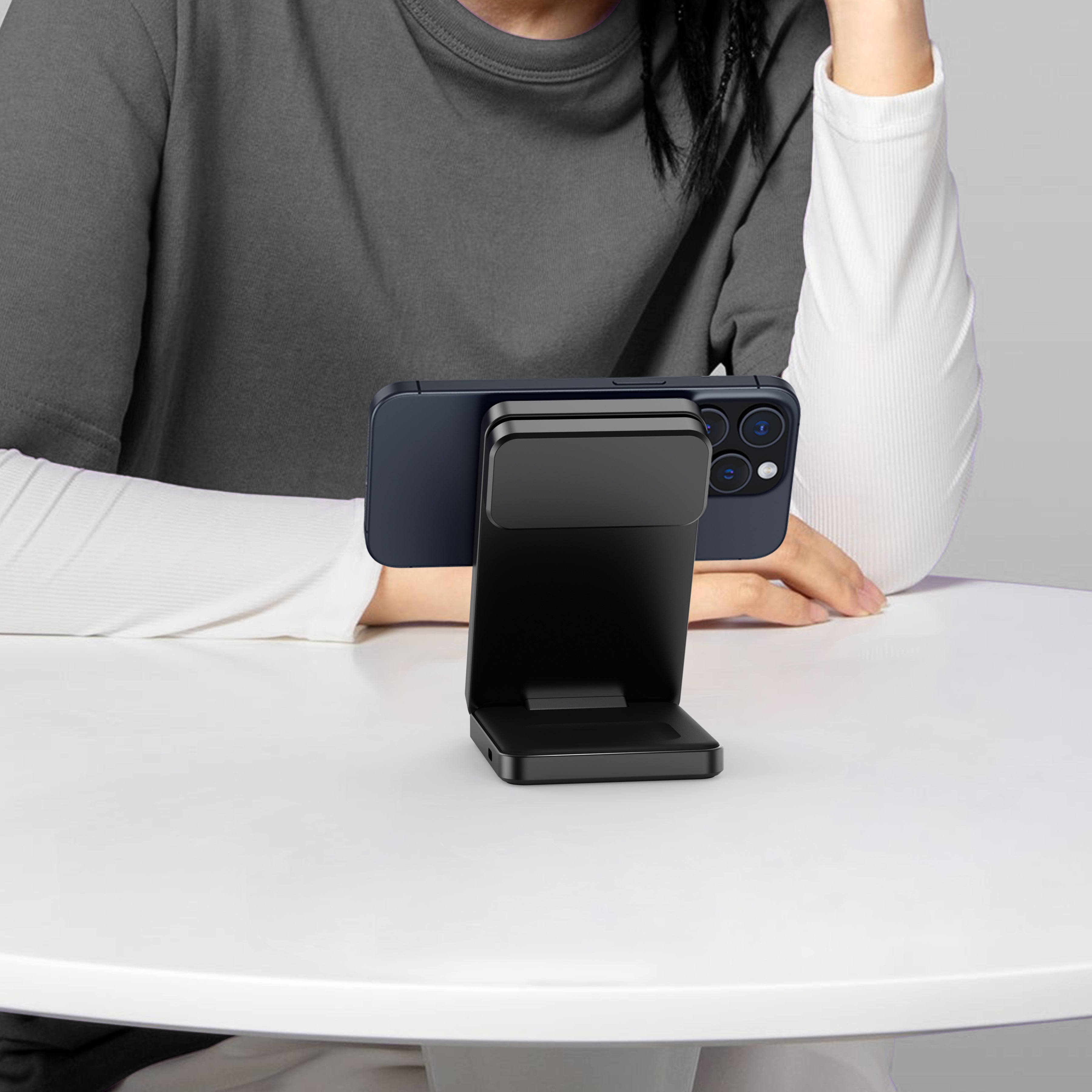 Foldi | 3-in-1 Aluminum Magnetic Wireless Charger (Qi2 Certified)