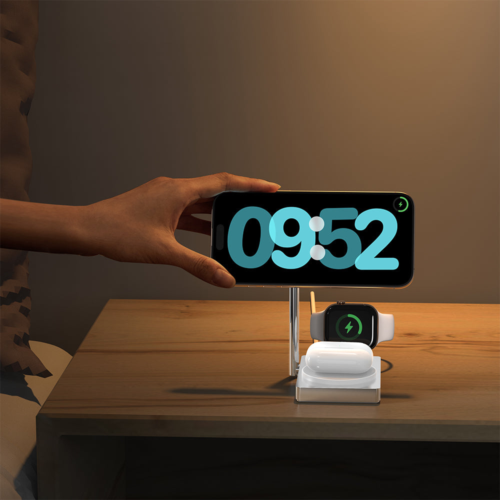 MagStand | 3-in-1 Aluminum Magnetic Wireless Charging Stand (Qi2 Certified)
