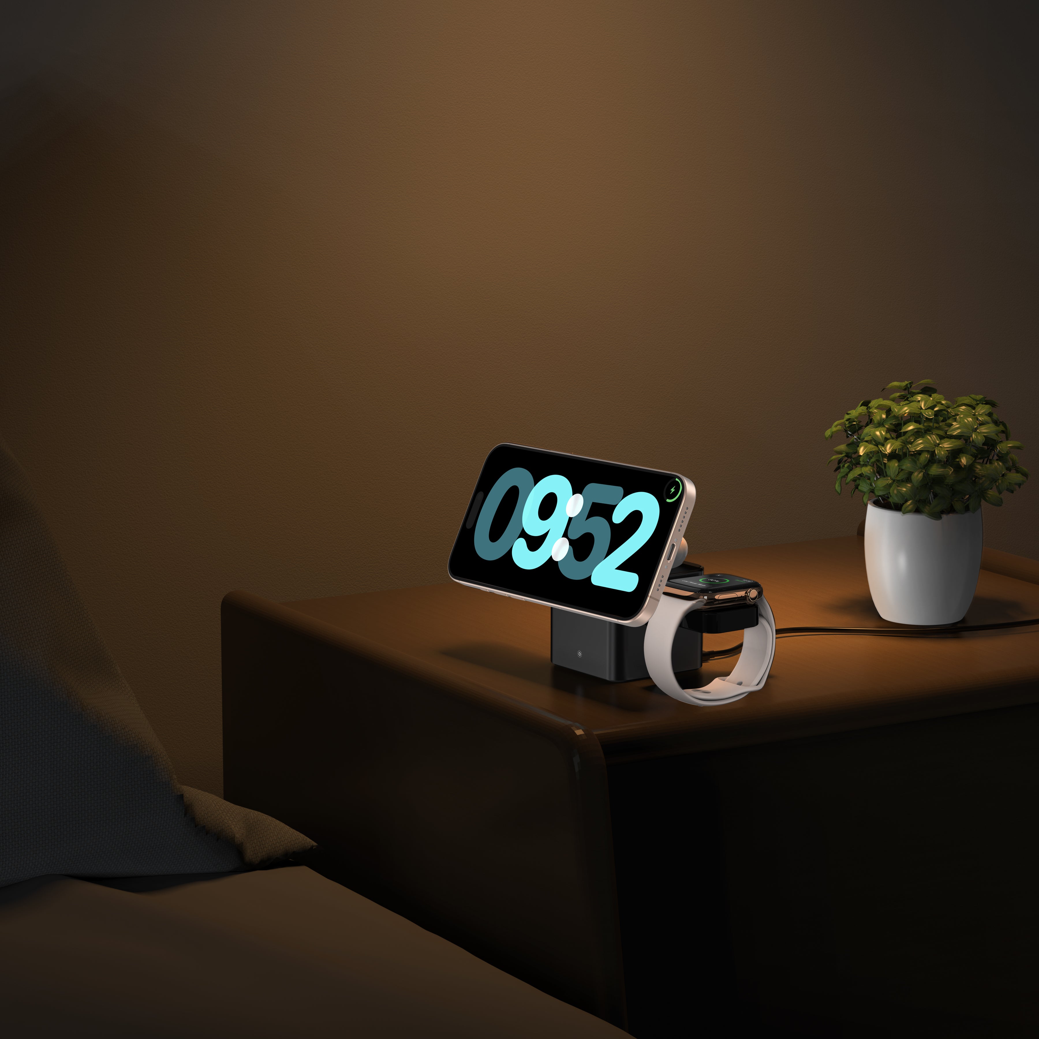 MagCube | 3-in-1 Aluminum Magnetic Wireless Charger (Qi2 Certified)
