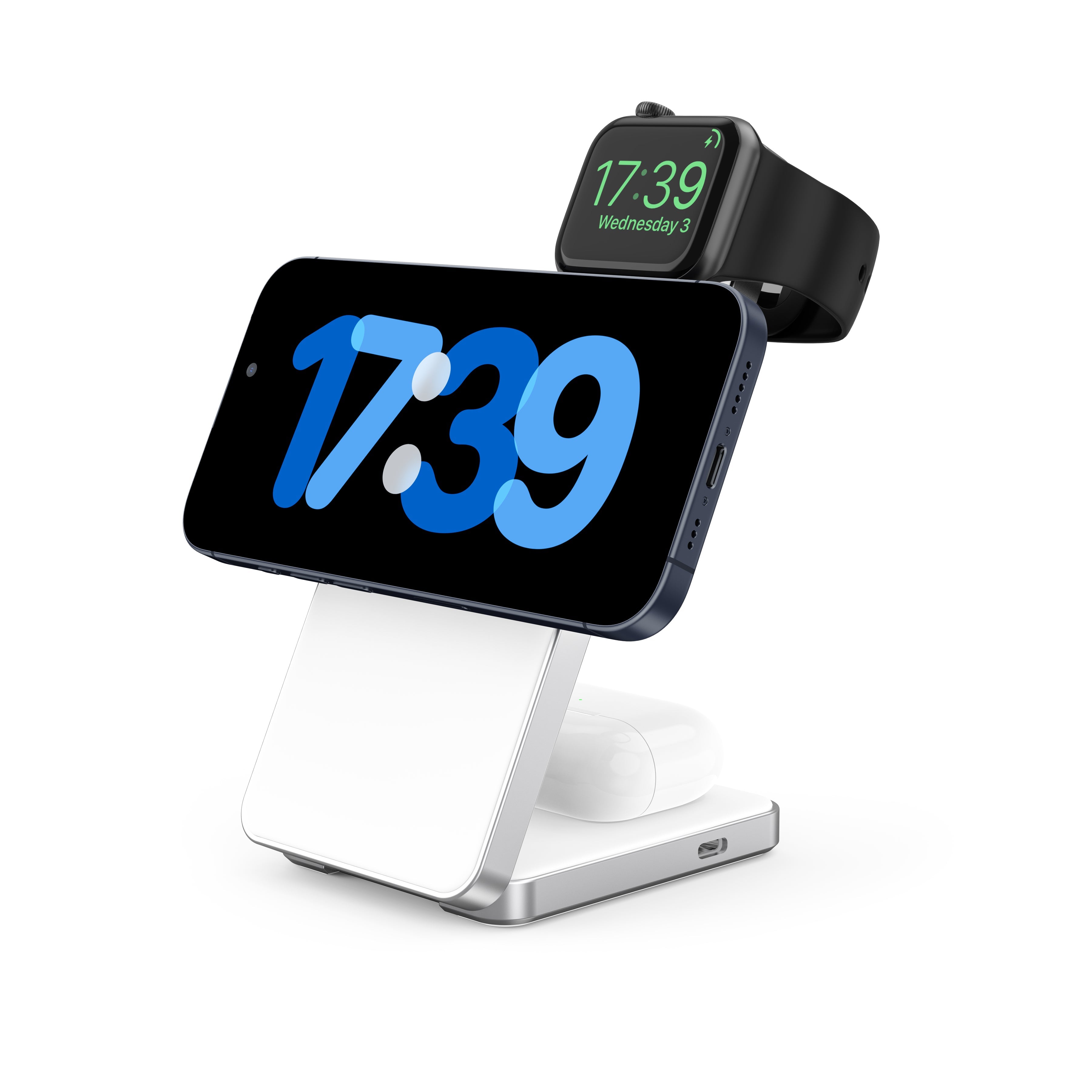Foldi | 3-in-1 Aluminum Magnetic Wireless Charger (Qi2 Certified)