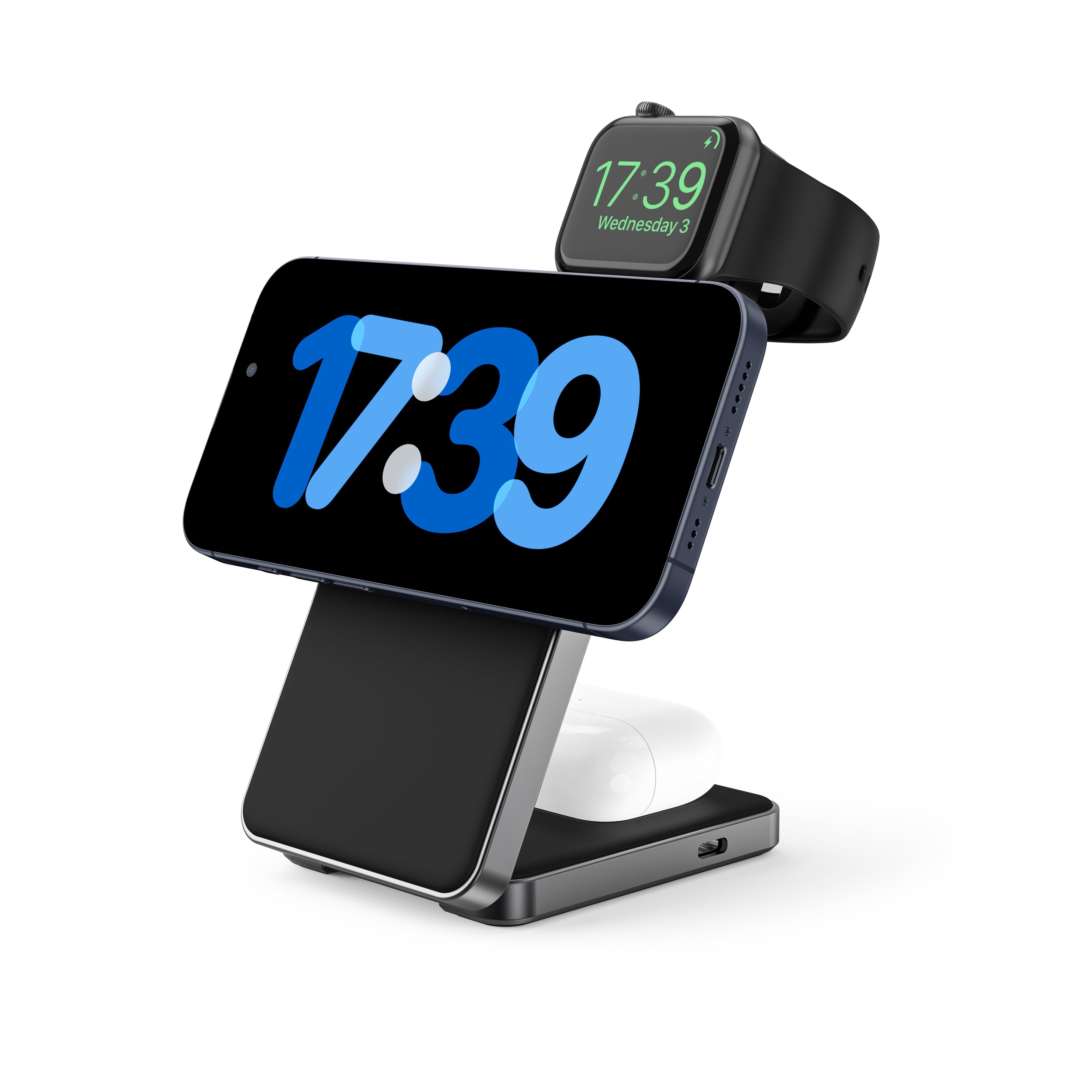Foldi | 3-in-1 Aluminum Magnetic Wireless Charger (Qi2 Certified)