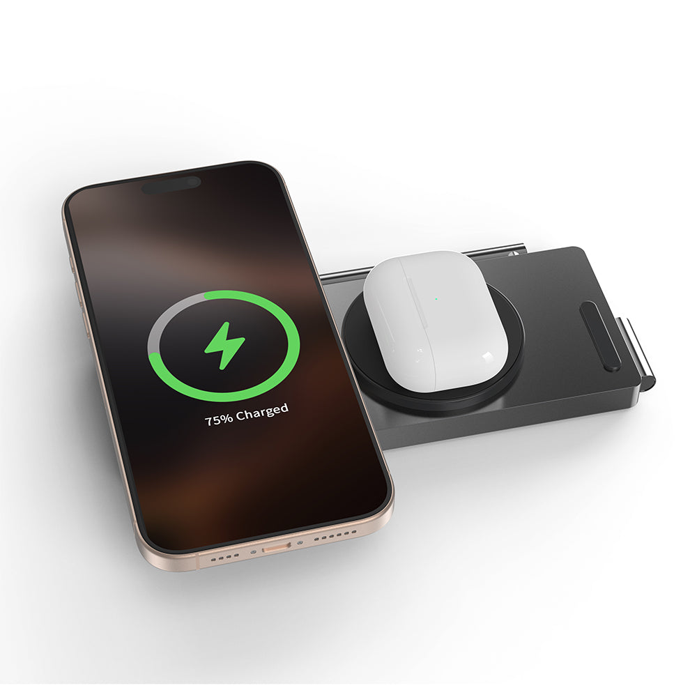 MagStand | 3-in-1 Aluminum Magnetic Wireless Charging Stand (Qi2 Certified)