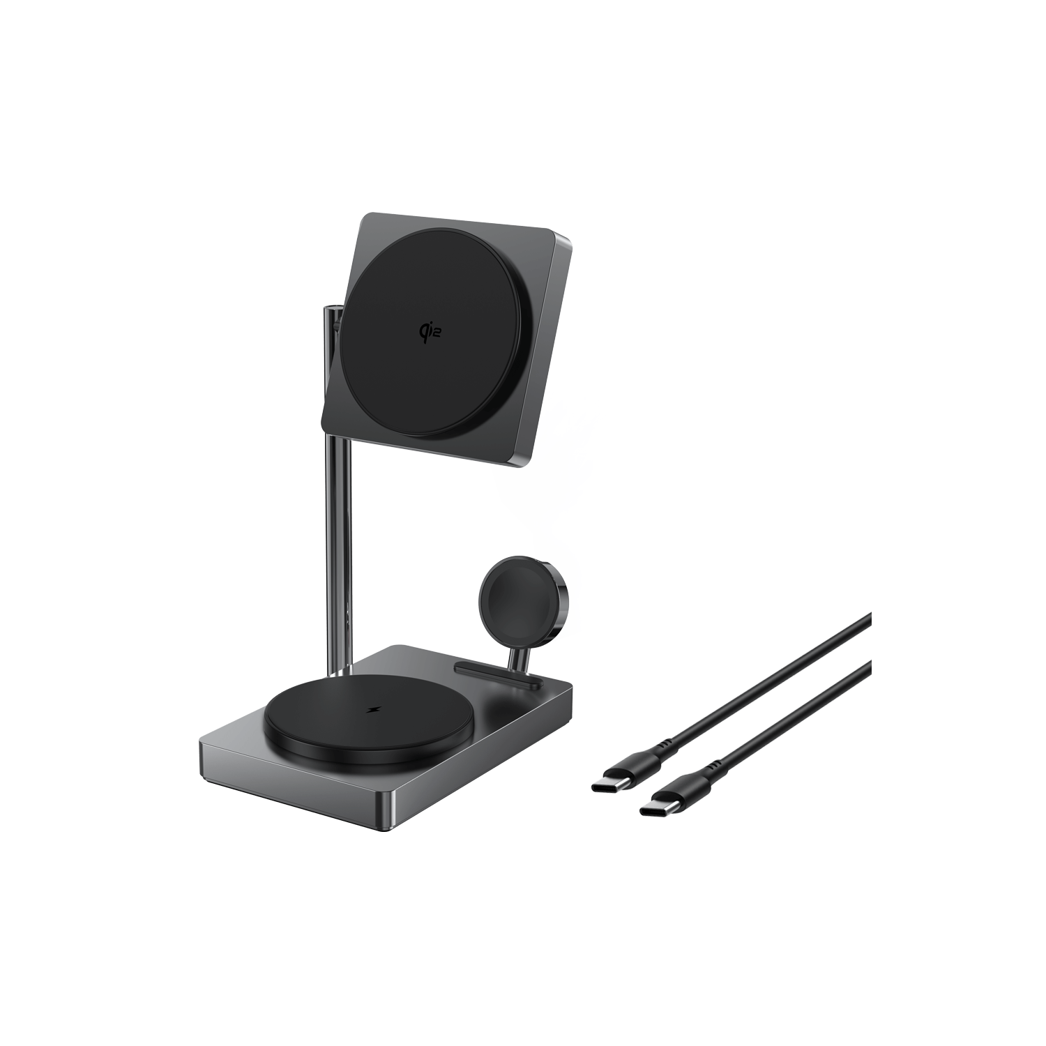 MagStand | 3-in-1 Aluminum Magnetic Wireless Charging Stand (Qi2 Certified)
